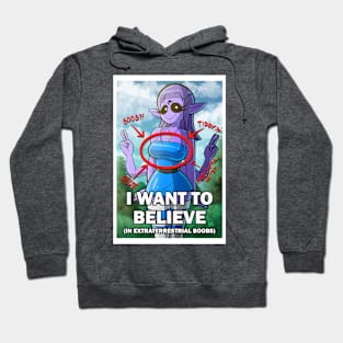 I Want To Believe (In Boobs) Clickbait Edition Hoodie